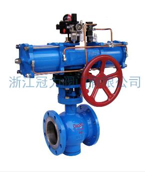 法兰式V型球阀合流、分流、及流向自由的切换！